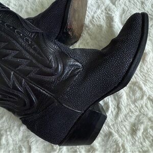 DECK TILES STINGRAY Exotic Leather Cowboy Western Hand Made Boots